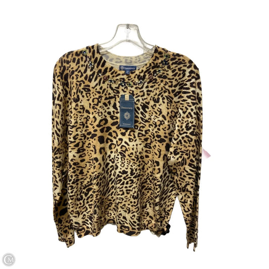 Sweater By Democracy In Animal Print, Size: M