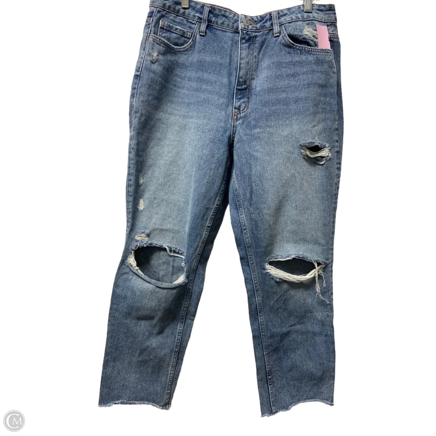 Jeans Boyfriend By Vervet In Blue Denim, Size: 14