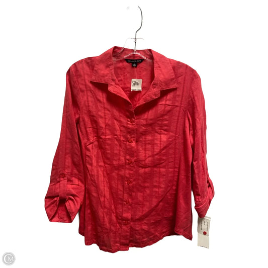 Top Long Sleeve By Zac And Rachel In Pink, Size: Lp