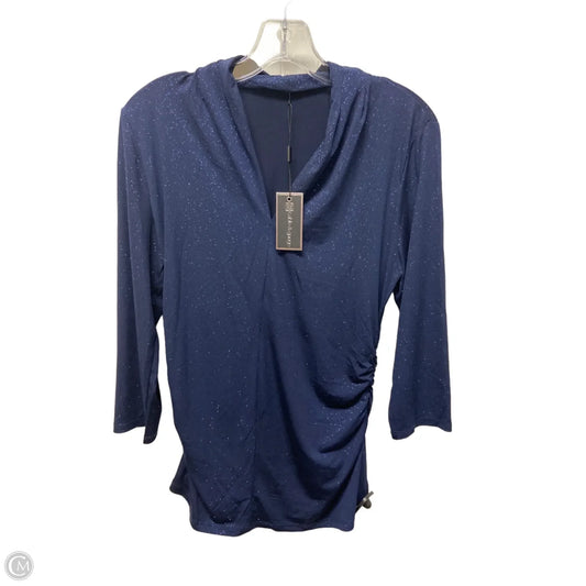 Top Long Sleeve By Clothes Mentor In Navy, Size: S