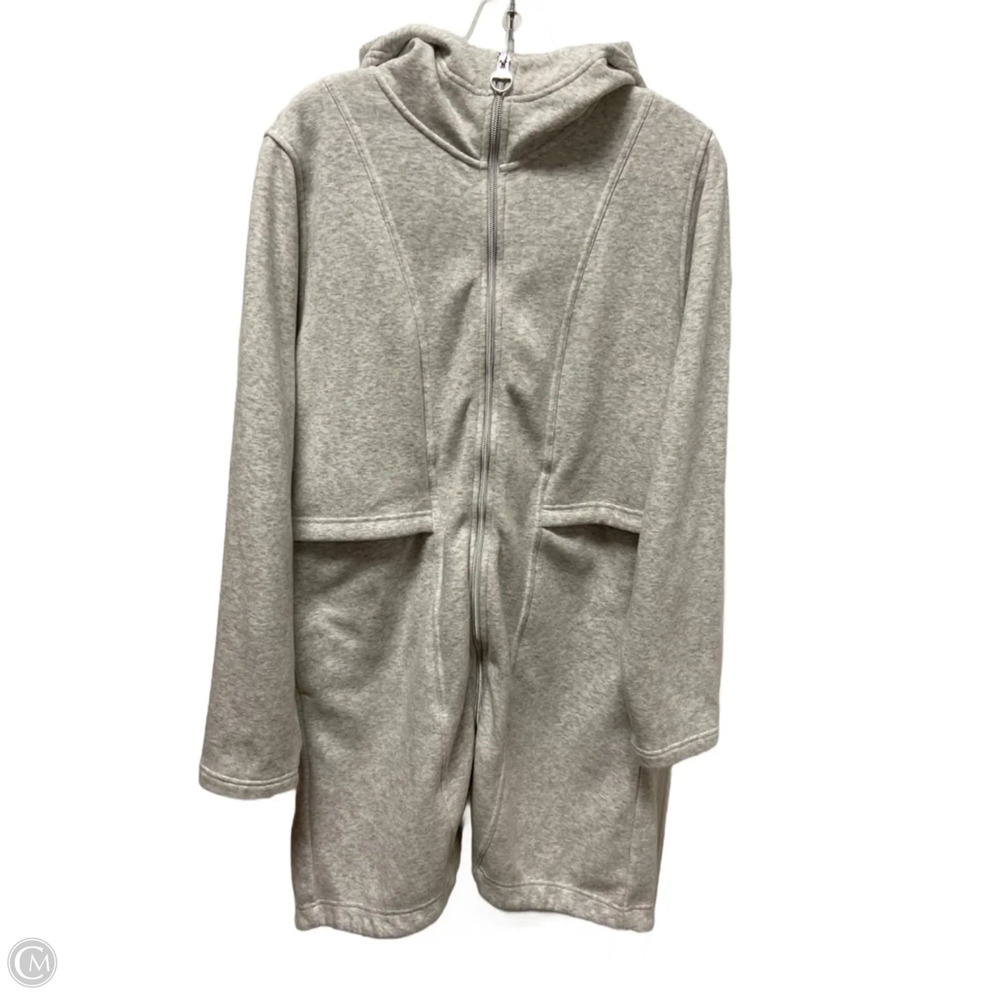 Athletic Jacket By Athleta In Grey, Size: M