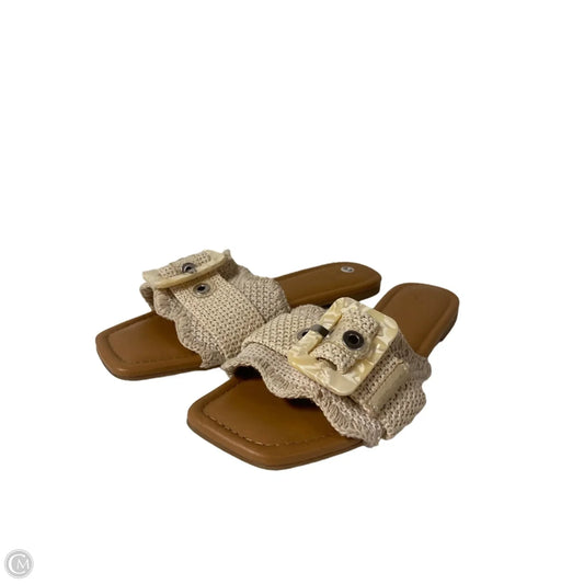 Sandals Flats By Universal Thread In Beige, Size: 8.5