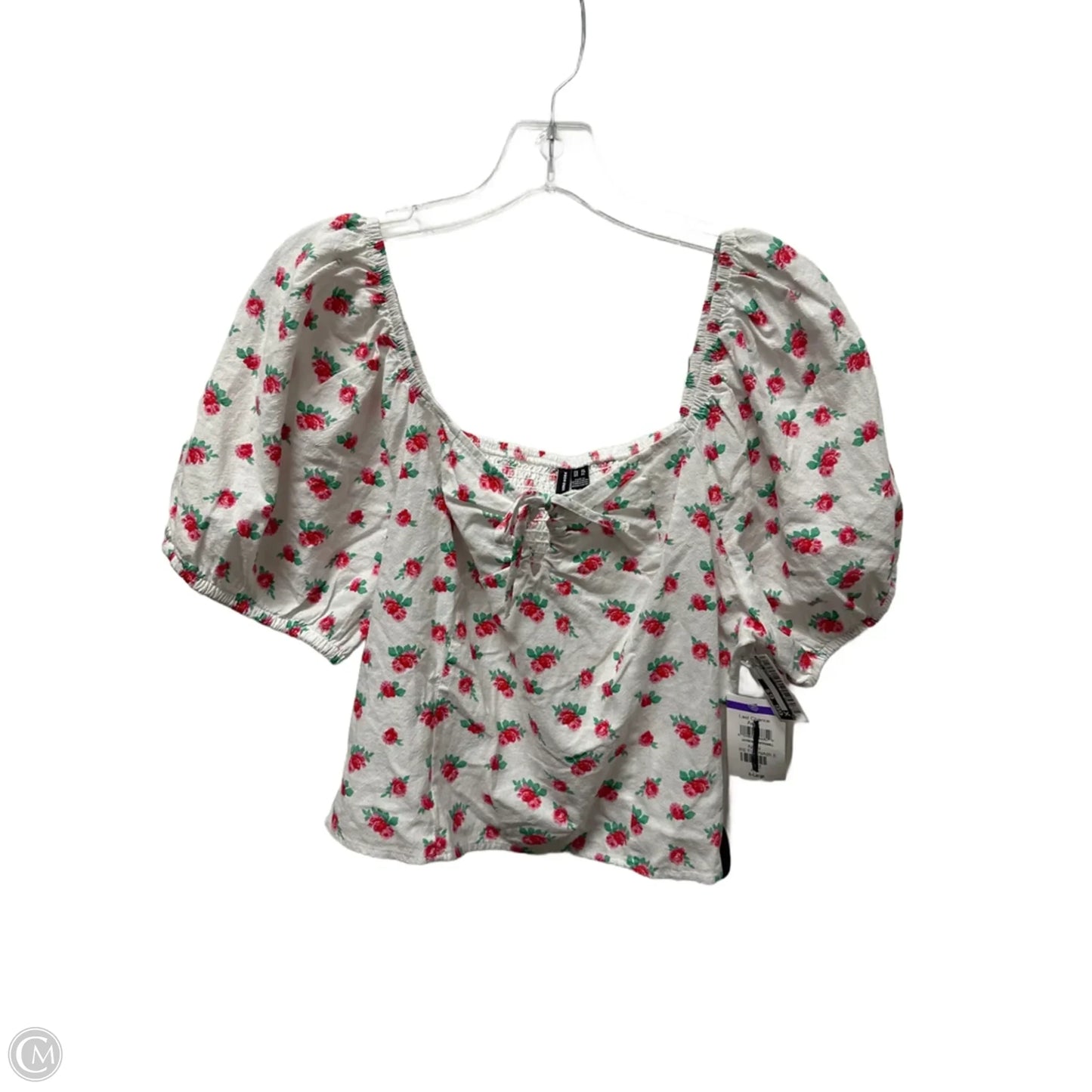 Top Short Sleeve By Vero Moda In White, Size: Xl