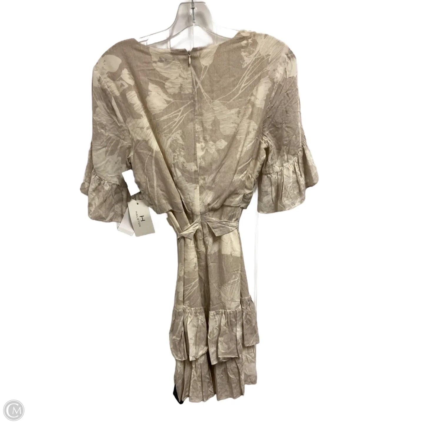 Dress Designer By Halston In Beige, Size: S