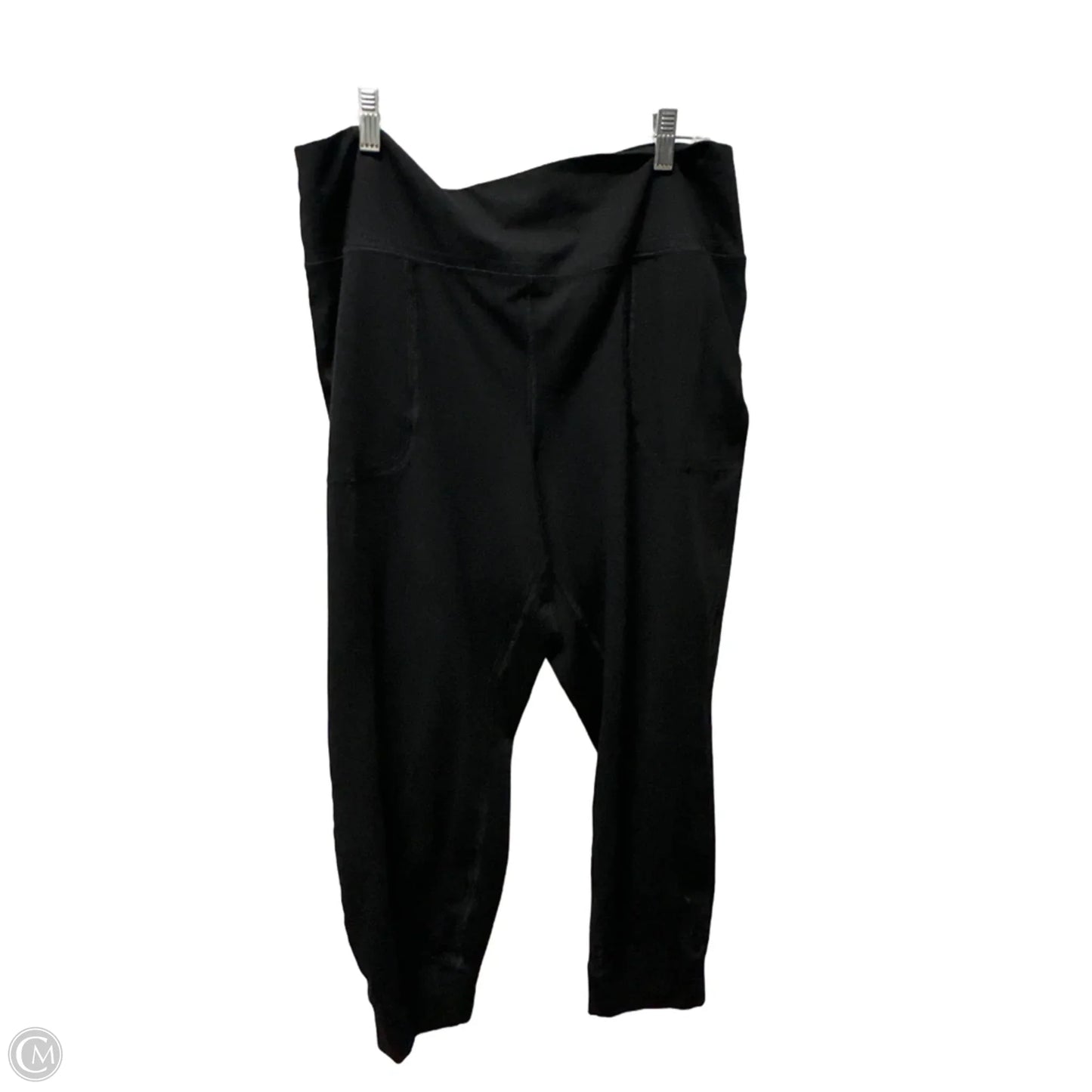 Athletic Pants By Calvin Klein In Black, Size: 1x