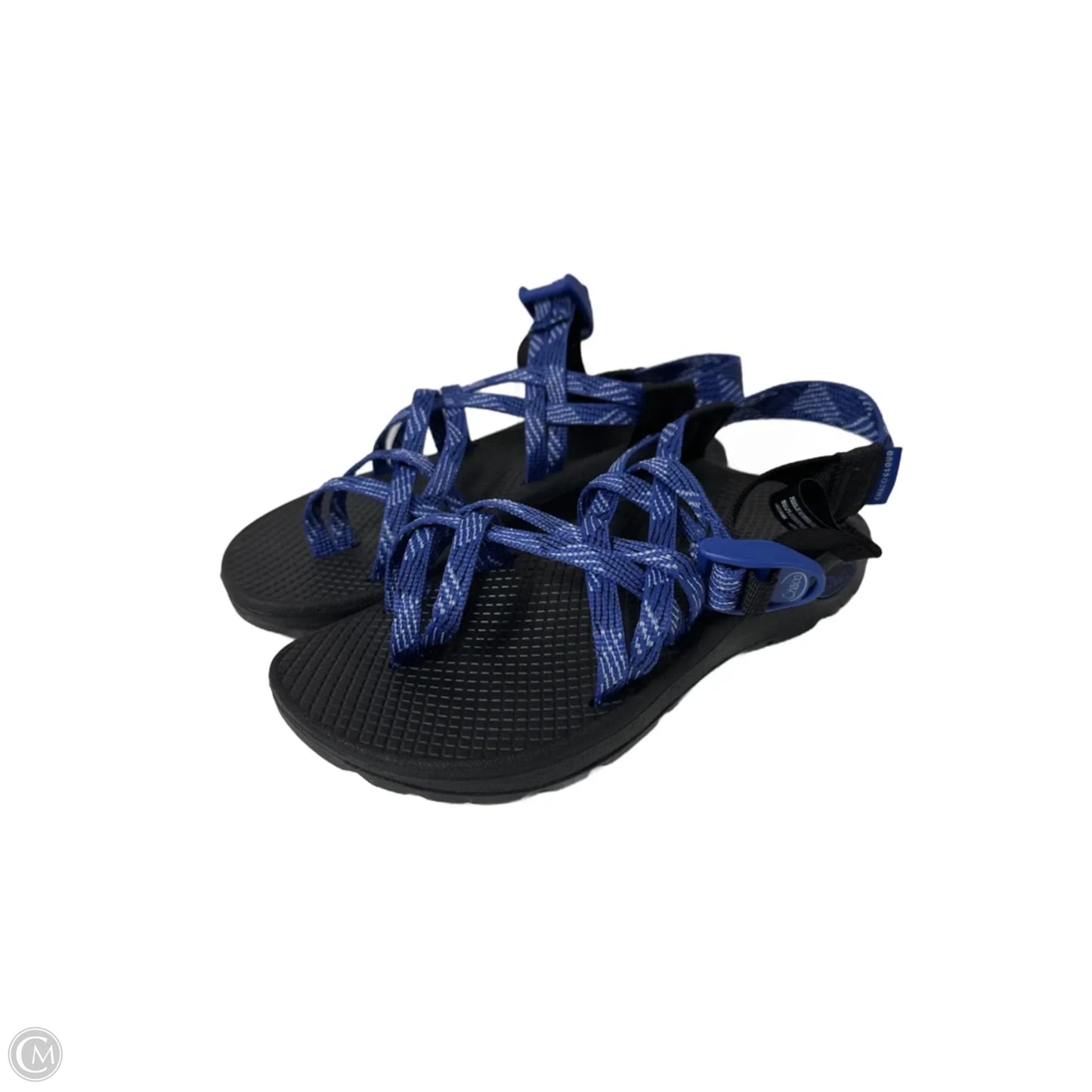 Sandals Flats By Chacos In Black & Blue, Size: 6
