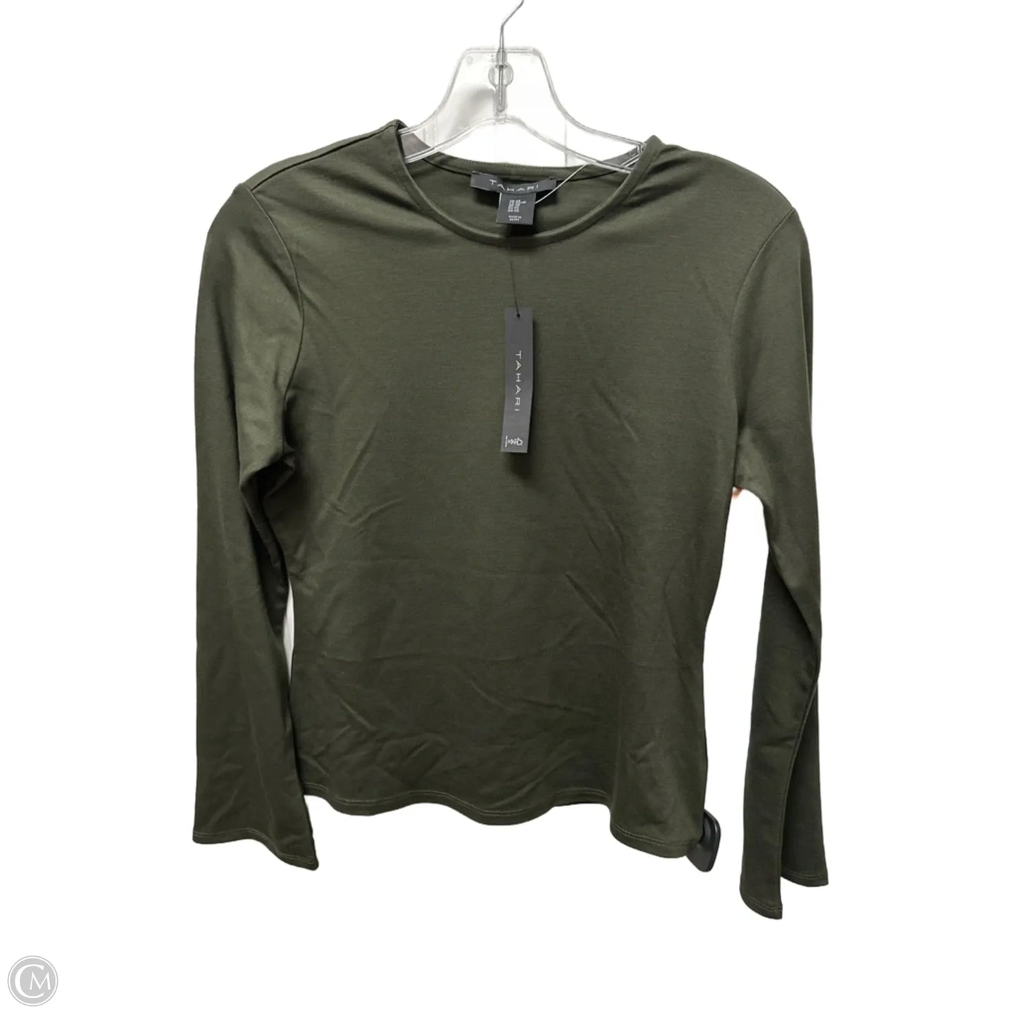 Top Long Sleeve Basic By Tahari In Green, Size: Xs