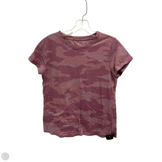 Athletic Top Short Sleeve By Athleta In Camouflage Print, Size: S