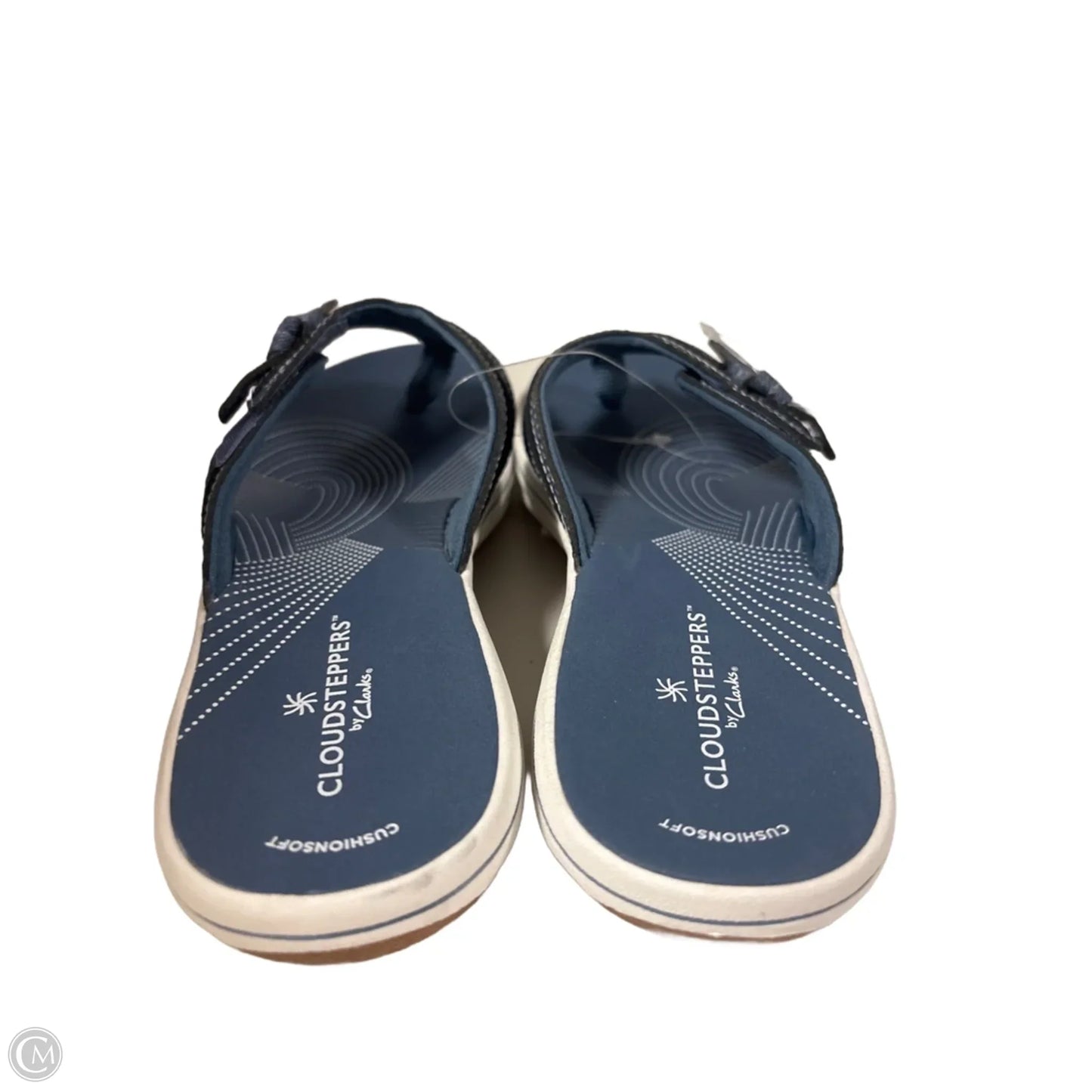 Sandals Flip Flops By Clarks In Blue Denim, Size: 7