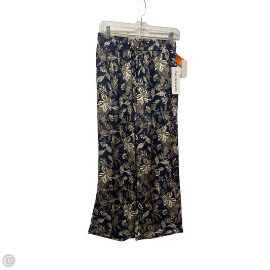 Pants Wide Leg By Rafaella In Blue & Cream, Size: 4p