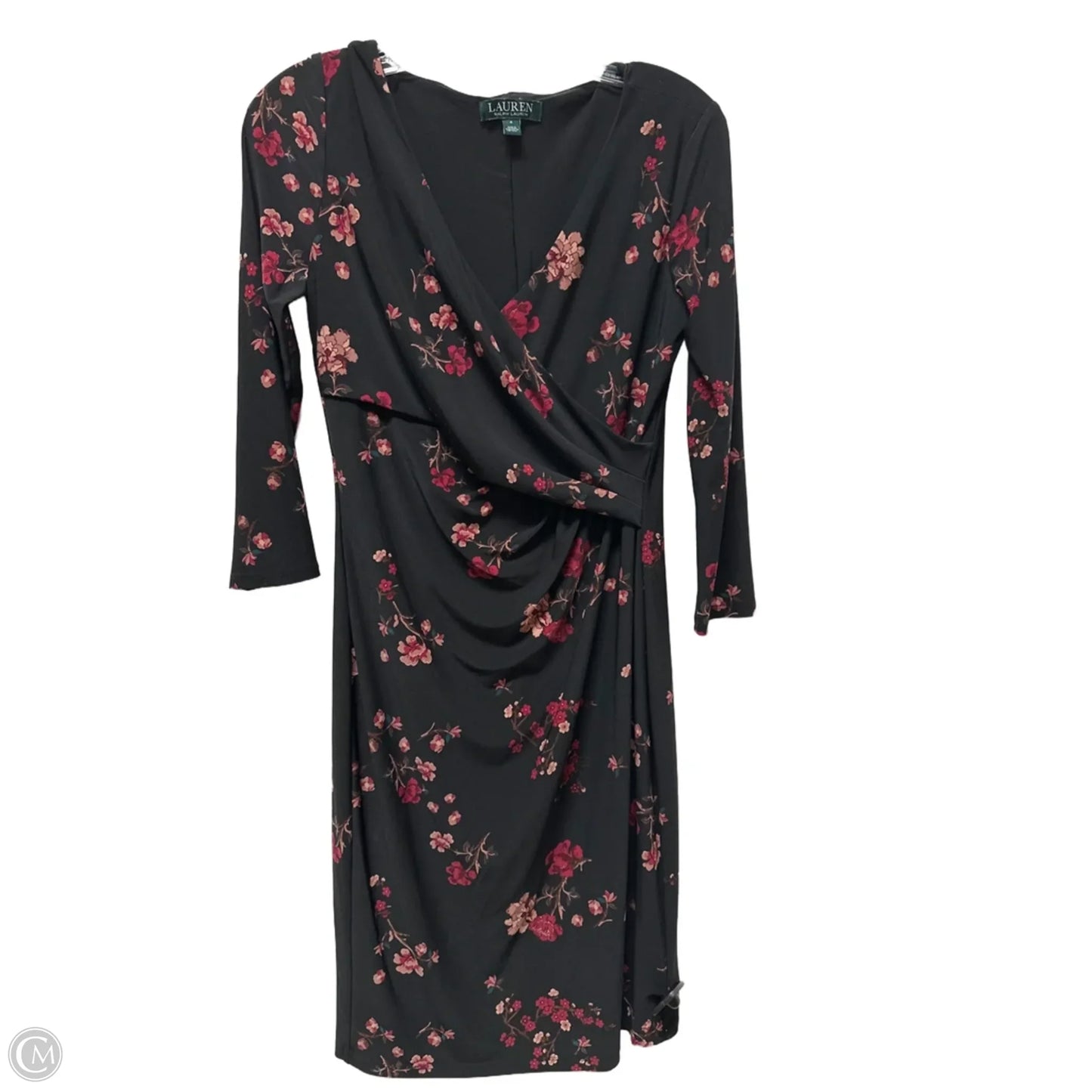 Dress Work By Ralph Lauren In Black & Pink, Size: S