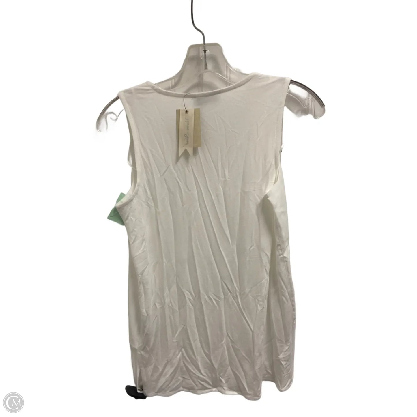 Top Sleeveless Basic By Carmen By Carmen Marc Valvo In White, Size: Xs