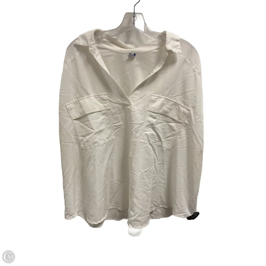 Top Short Sleeve Basic By Old Navy In White, Size: 3x