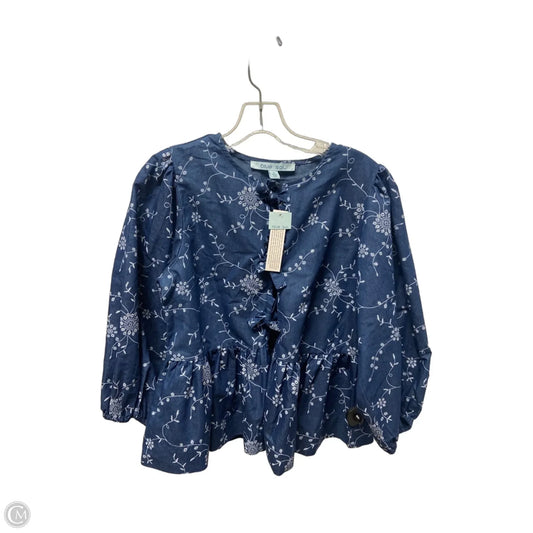 Top Long Sleeve By Blue Sol In Blue, Size: S