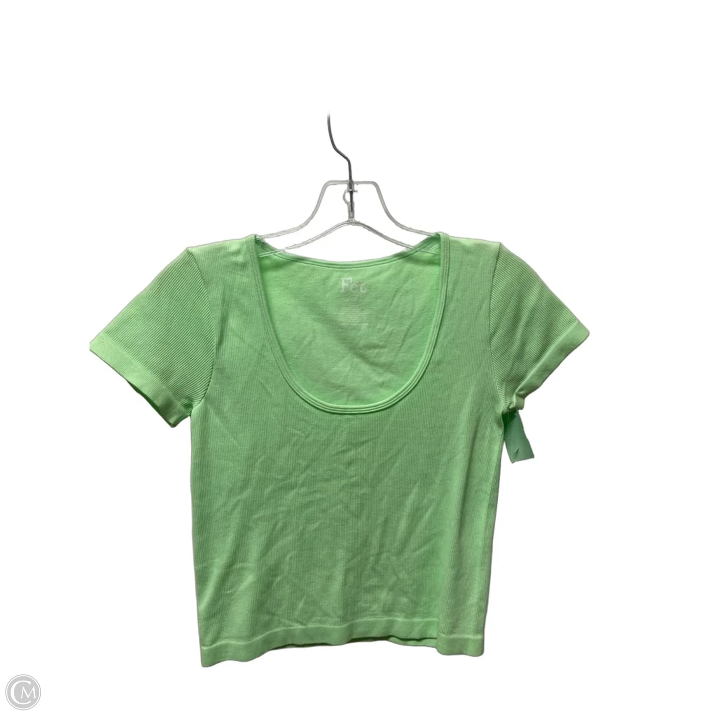 Top Short Sleeve Basic By Clothes Mentor In Green, Size: L