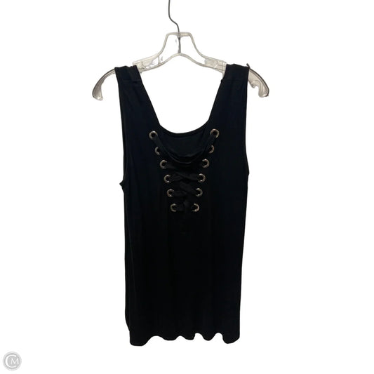 Top Sleeveless By Cable And Gauge In Black, Size: L
