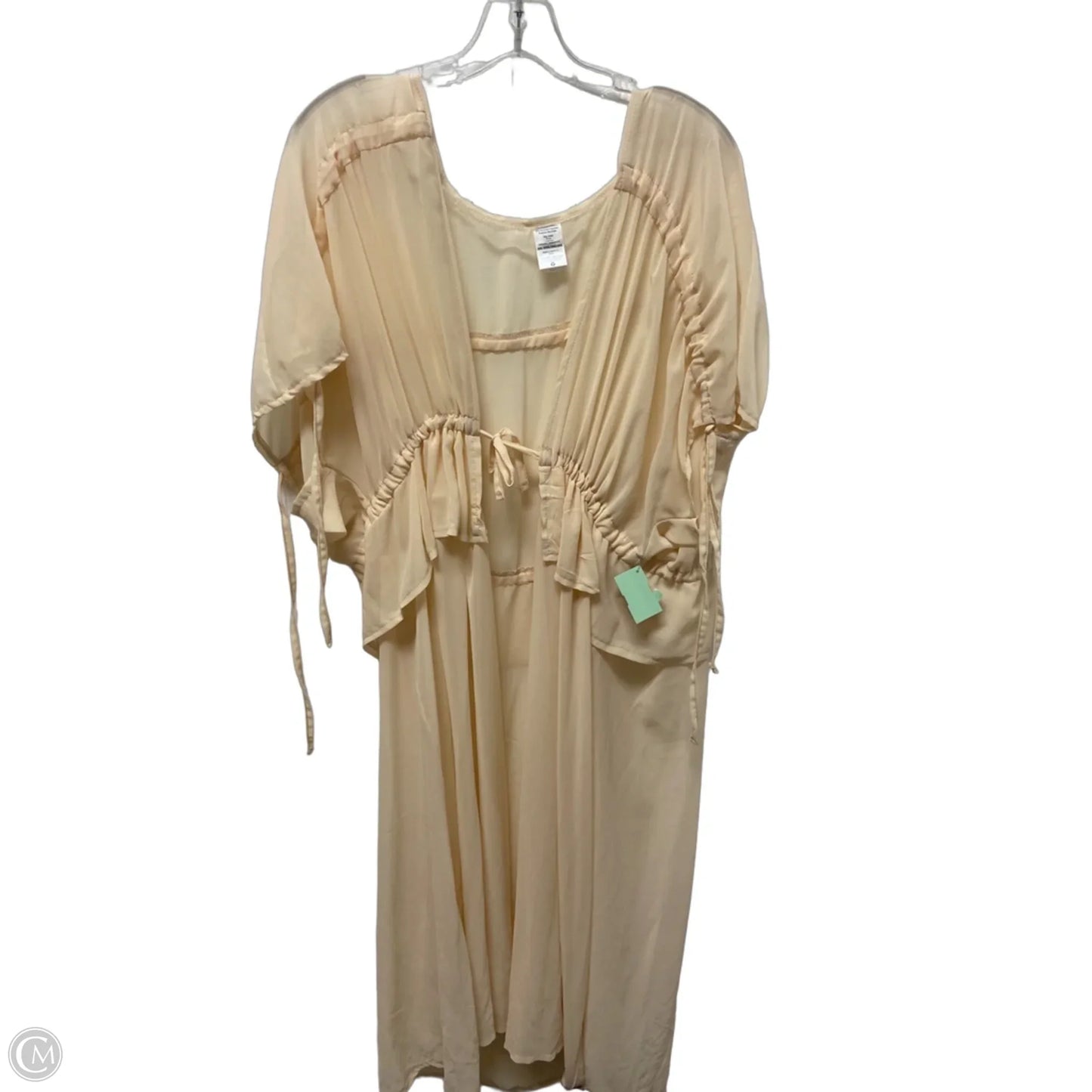 Shawl By Clothes Mentor In Beige, Size: 1x