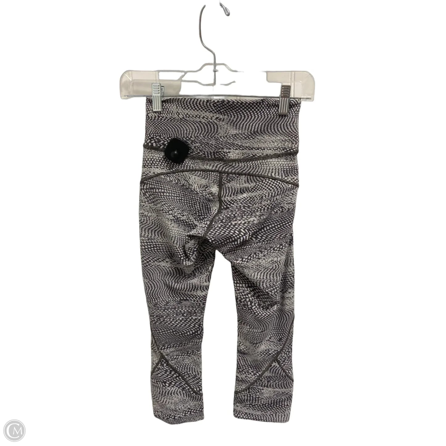 Athletic Leggings Capris By Lululemon In Grey, Size: S