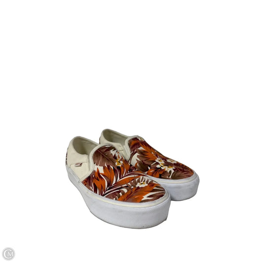 Shoes Flats By Vans In Beige, Size: 8.5
