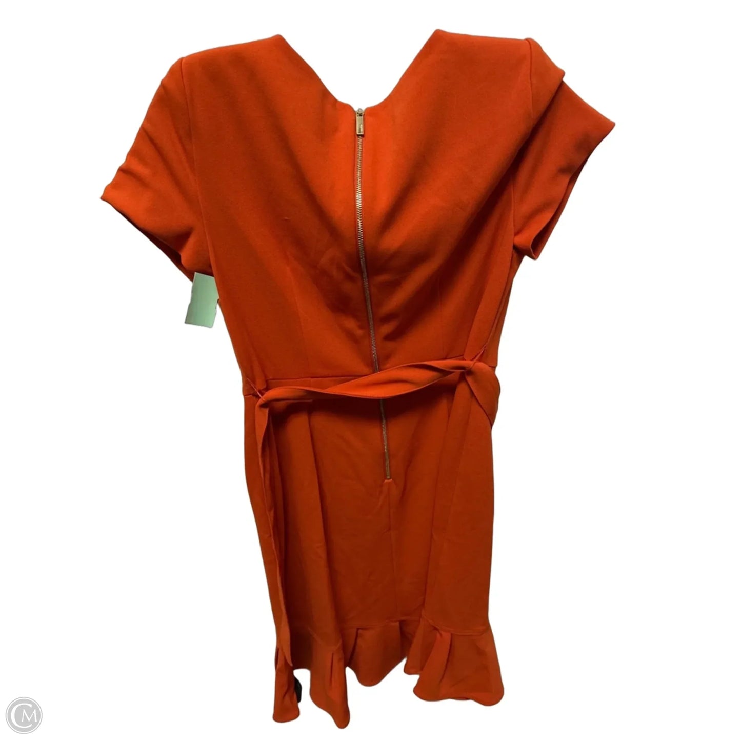 Dress Work By Calvin Klein In Orange, Size: M
