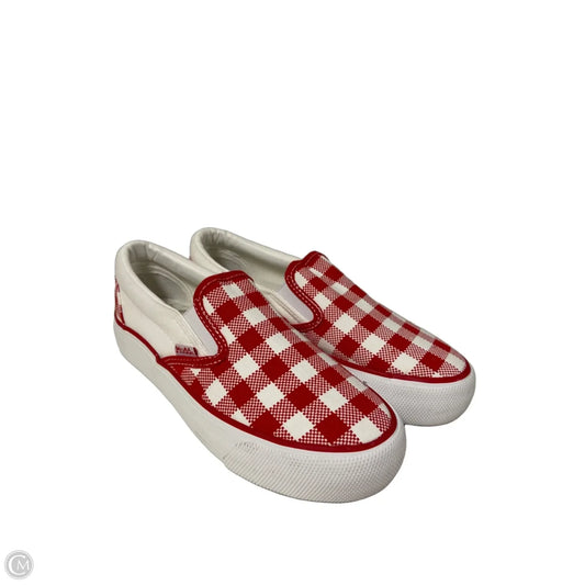 Shoes Sneakers By Mudd In Red & White, Size: 7.5