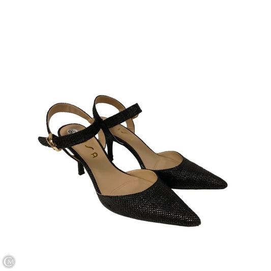 Shoes Heels Stiletto By Unisa In Black, Size: 9.5