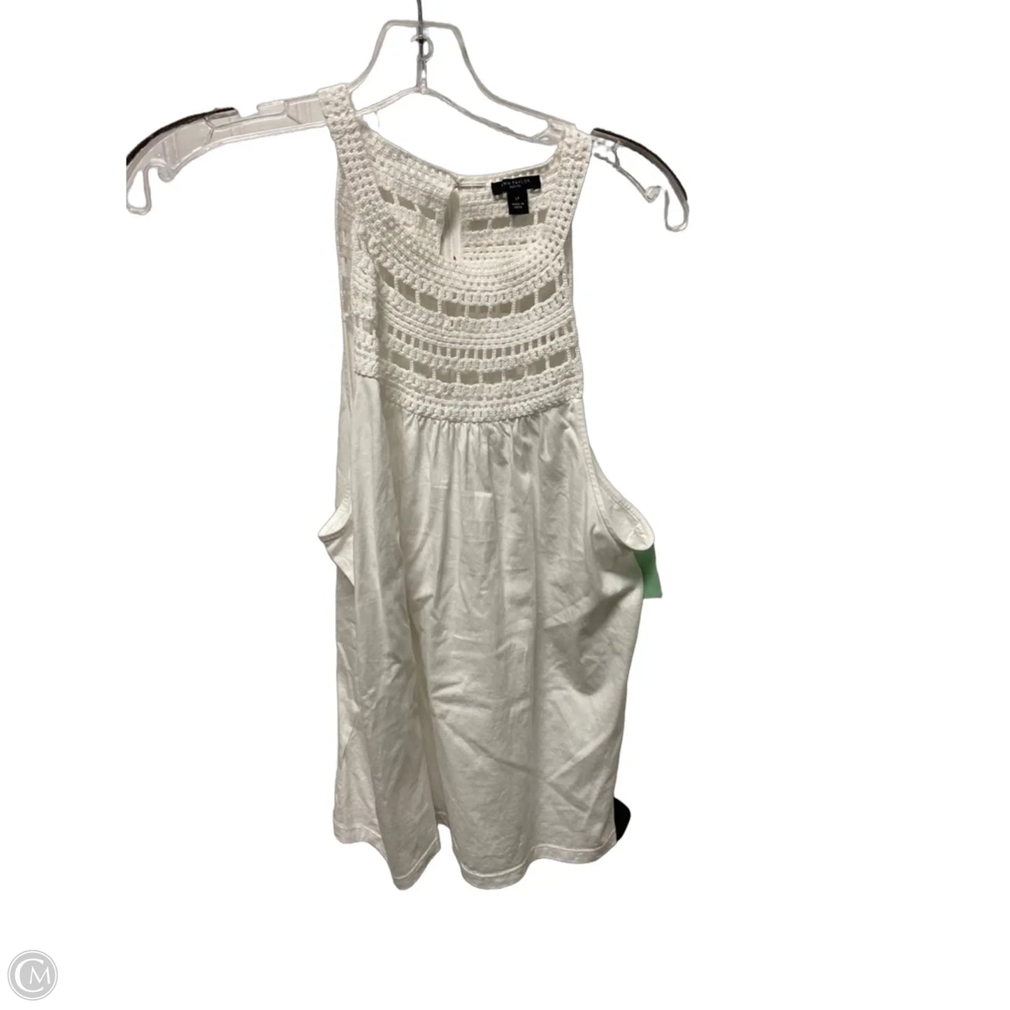 Top Sleeveless By Ann Taylor In White, Size: Lp