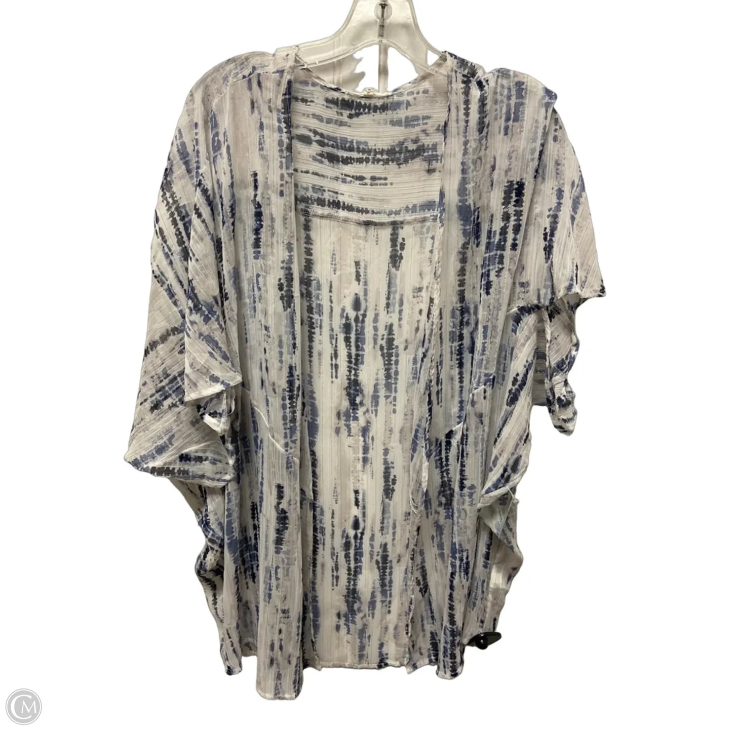 Shawl By Maurices In Blue & White, Size: 1x