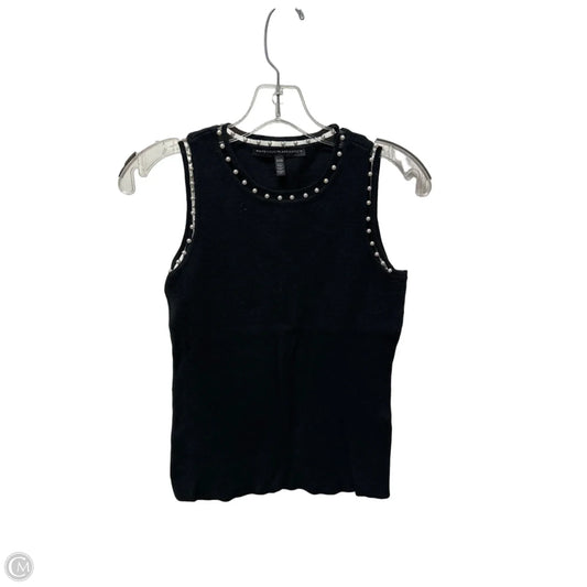 Top Sleeveless Basic By White House Black Market In Black & White, Size: Xxs
