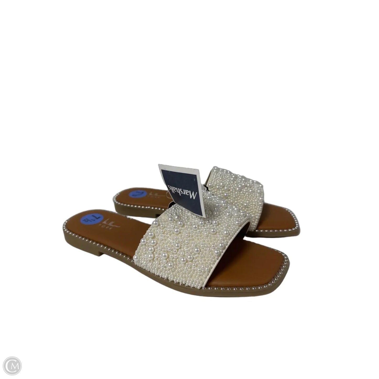 Sandals Flats By Nicole Miller In White, Size: 7.5