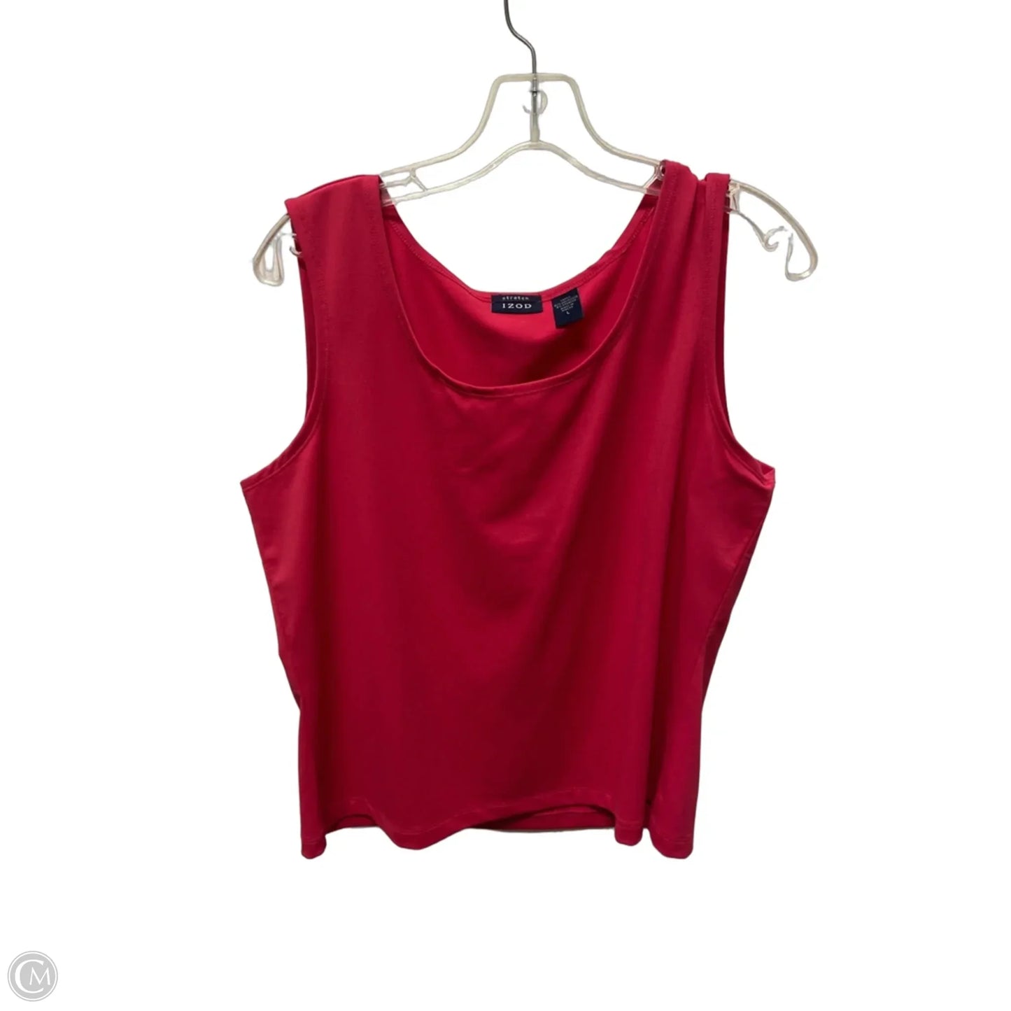 Top Sleeveless Basic By Izod In Pink, Size: L