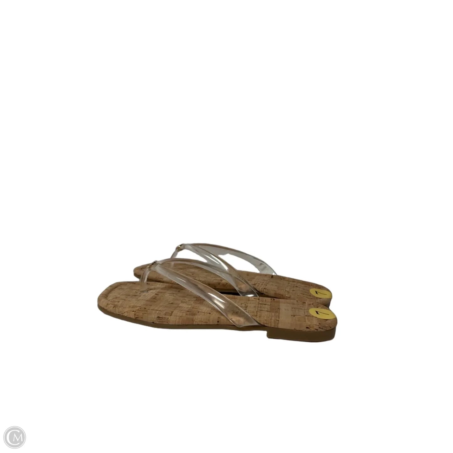 Sandals Flip Flops By Tommy Hilfiger In Clear, Size: 7
