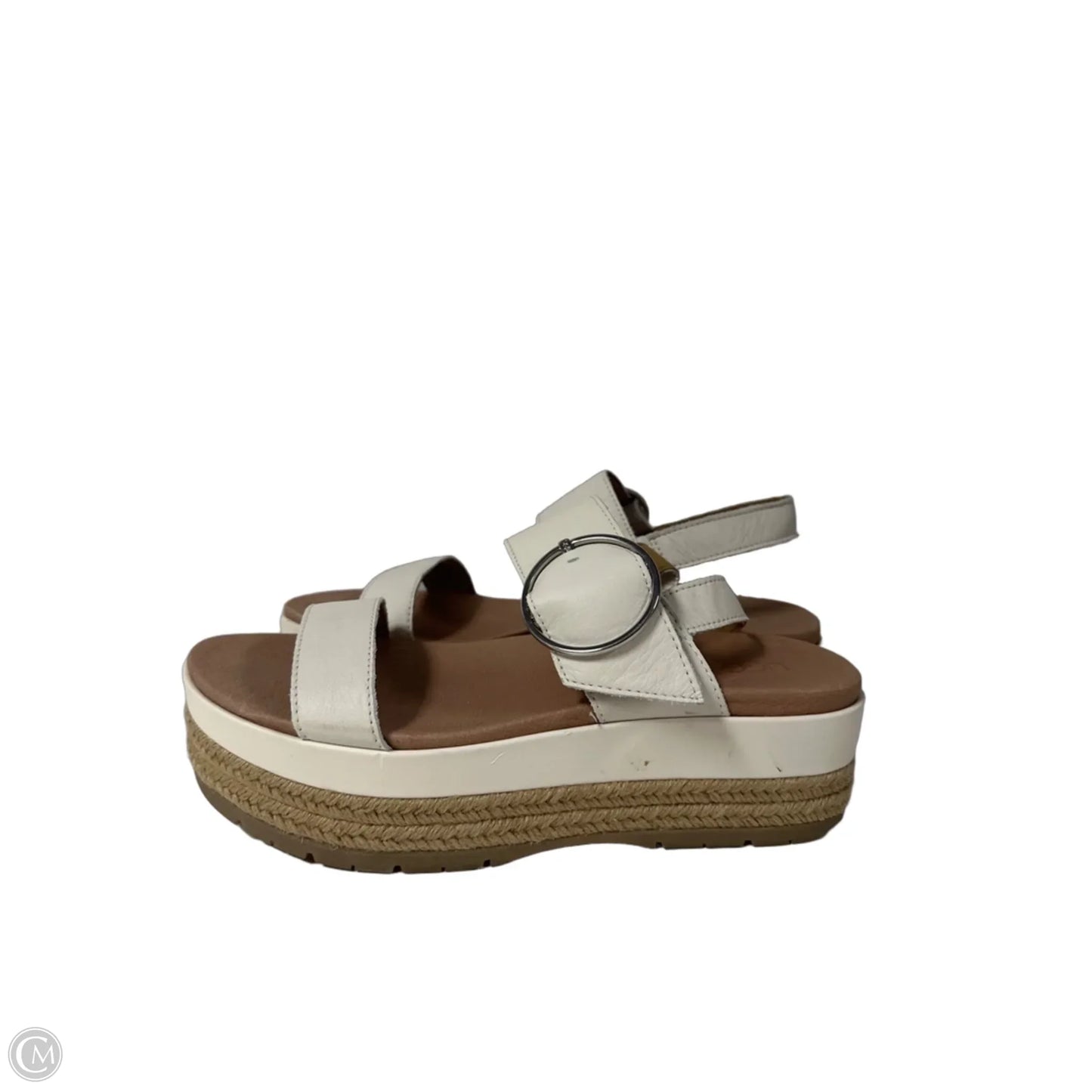 Sandals Designer By Ugg In White, Size: 9.5
