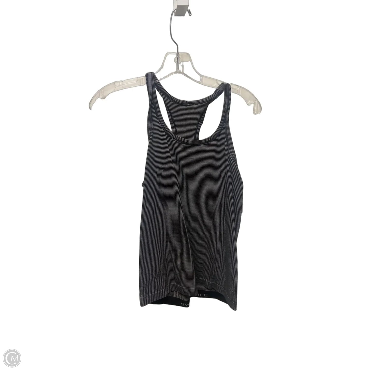 Athletic Tank Top By Lululemon In Striped Pattern, Size: M