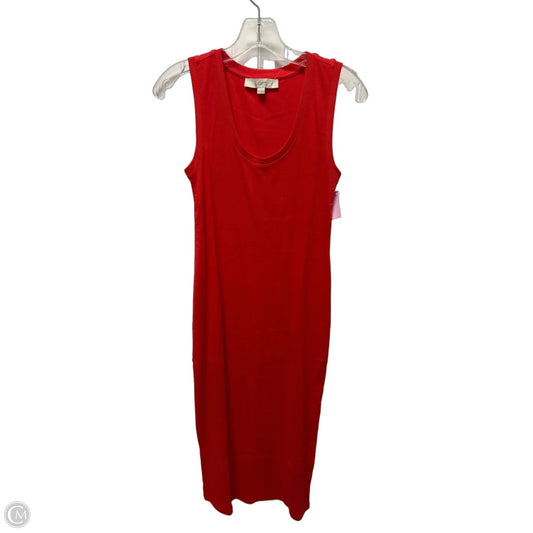 Dress Casual Maxi By Loft In Red, Size: S