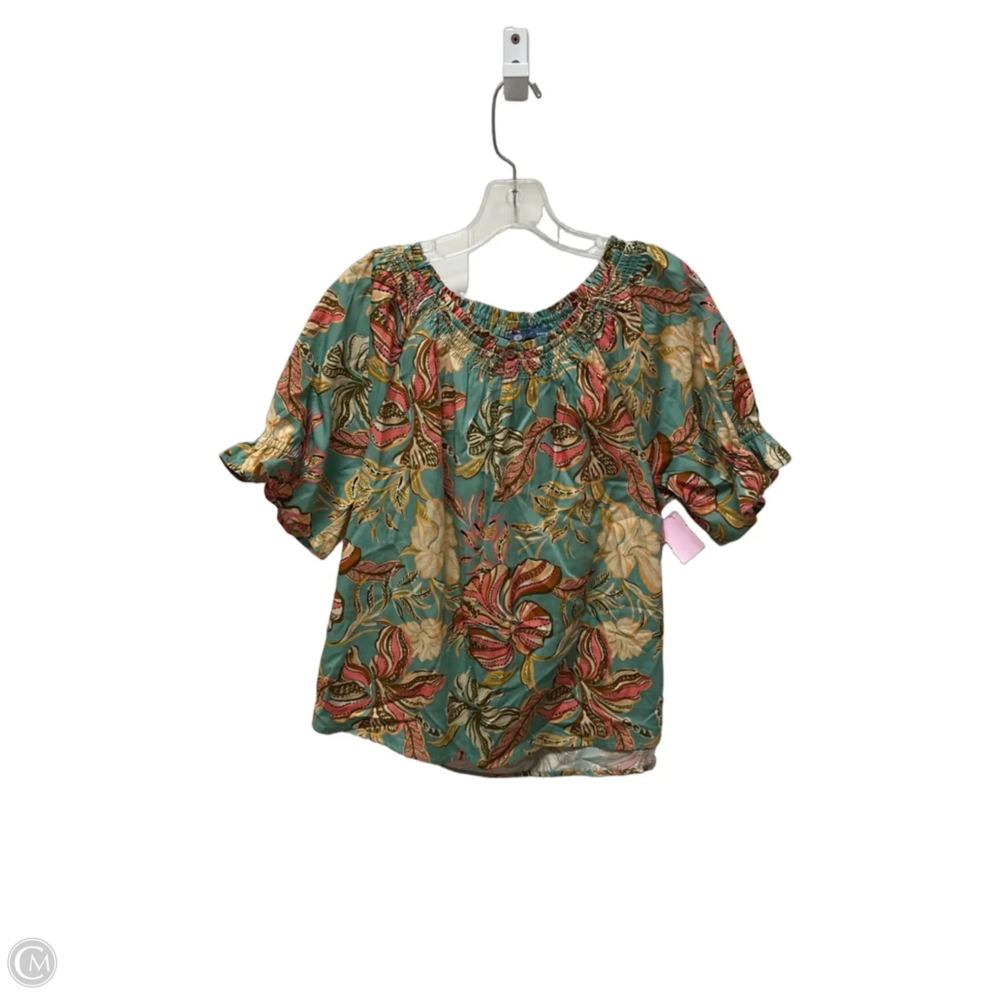 Top Short Sleeve By Democracy In Green, Size: M