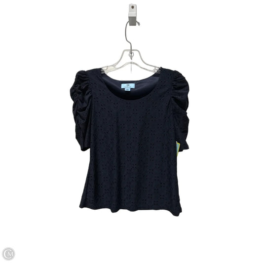 Top Short Sleeve By Cece In Navy, Size: Xs