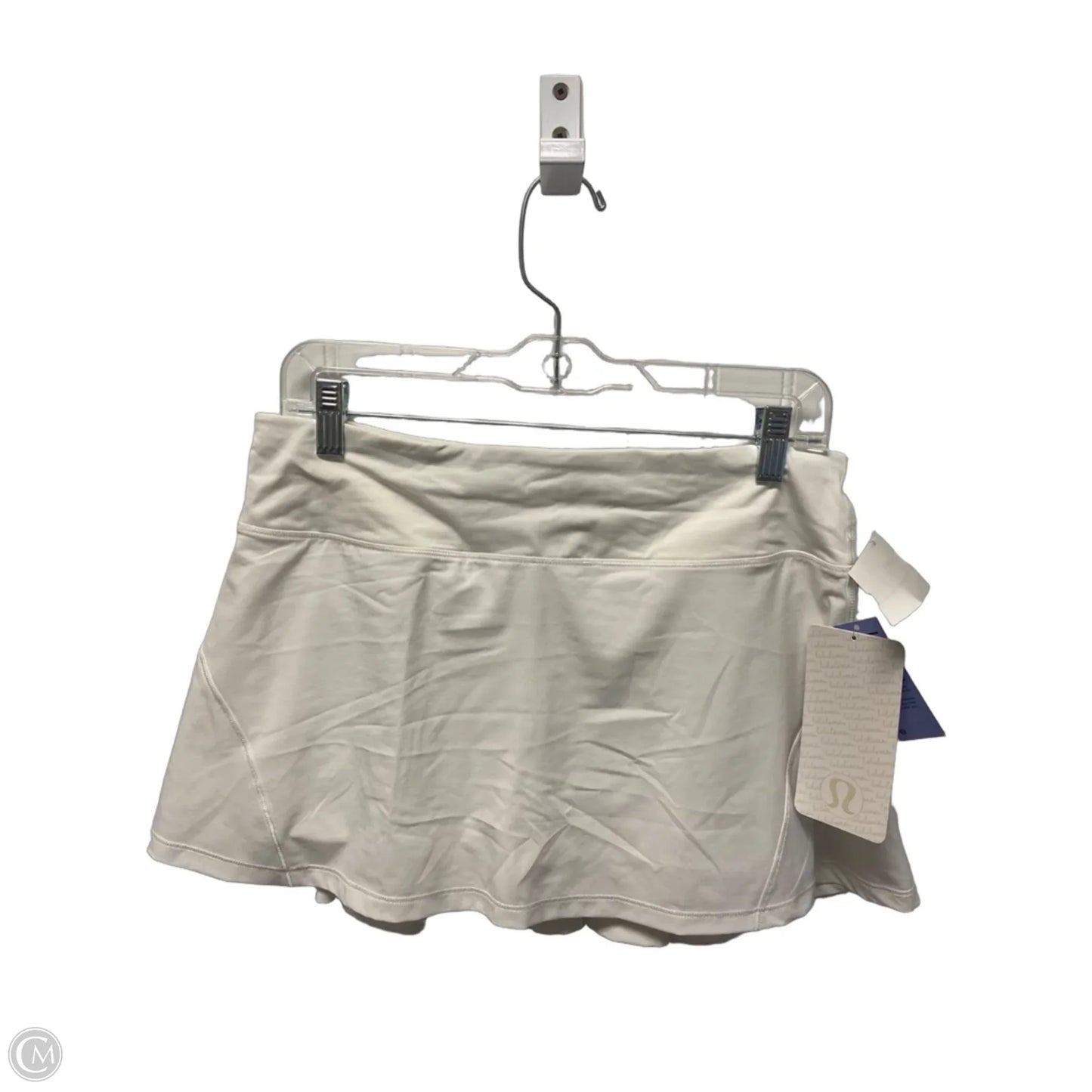 Athletic Skort By Lululemon In White, Size: M