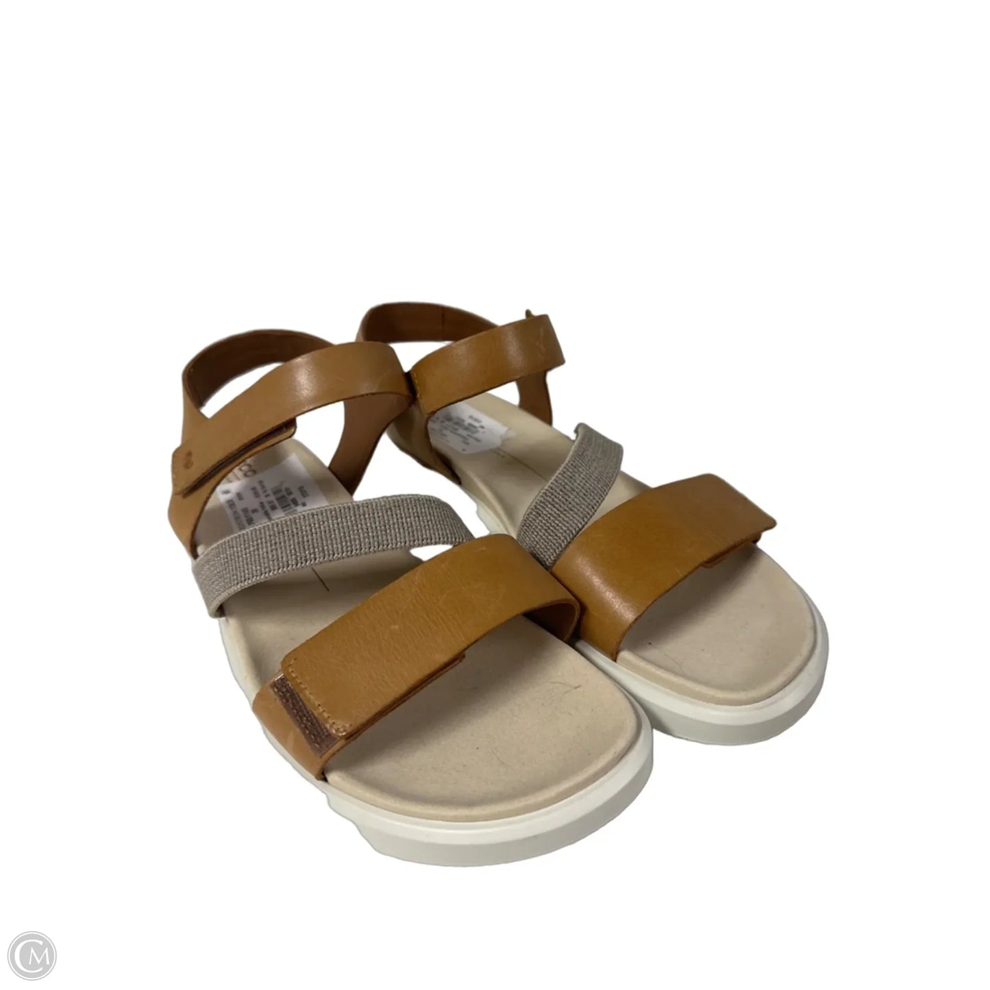 Sandals Flats By Ecco In Tan, Size: 7.5