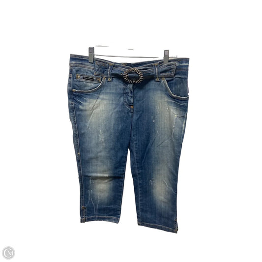 Jeans Luxury Designer By Dolce And Gabbana In Blue Denim, Size: 4