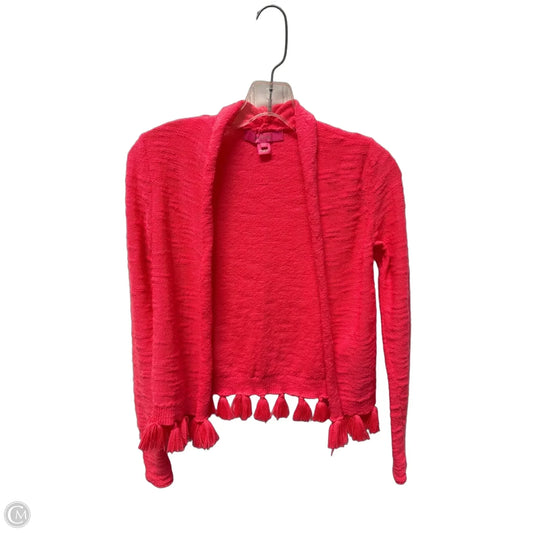 Sweater Cardigan Designer By Lilly Pulitzer In Pink, Size: Xxs