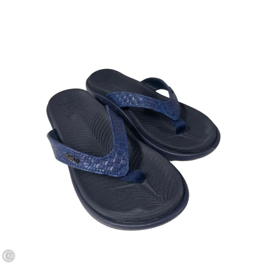 Sandals Flip Flops By Clothes Mentor In Blue, Size: 5