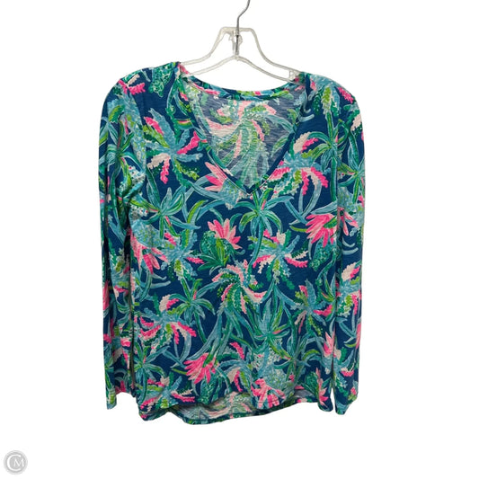 Top Long Sleeve Designer By Lilly Pulitzer In Multi-colored, Size: S