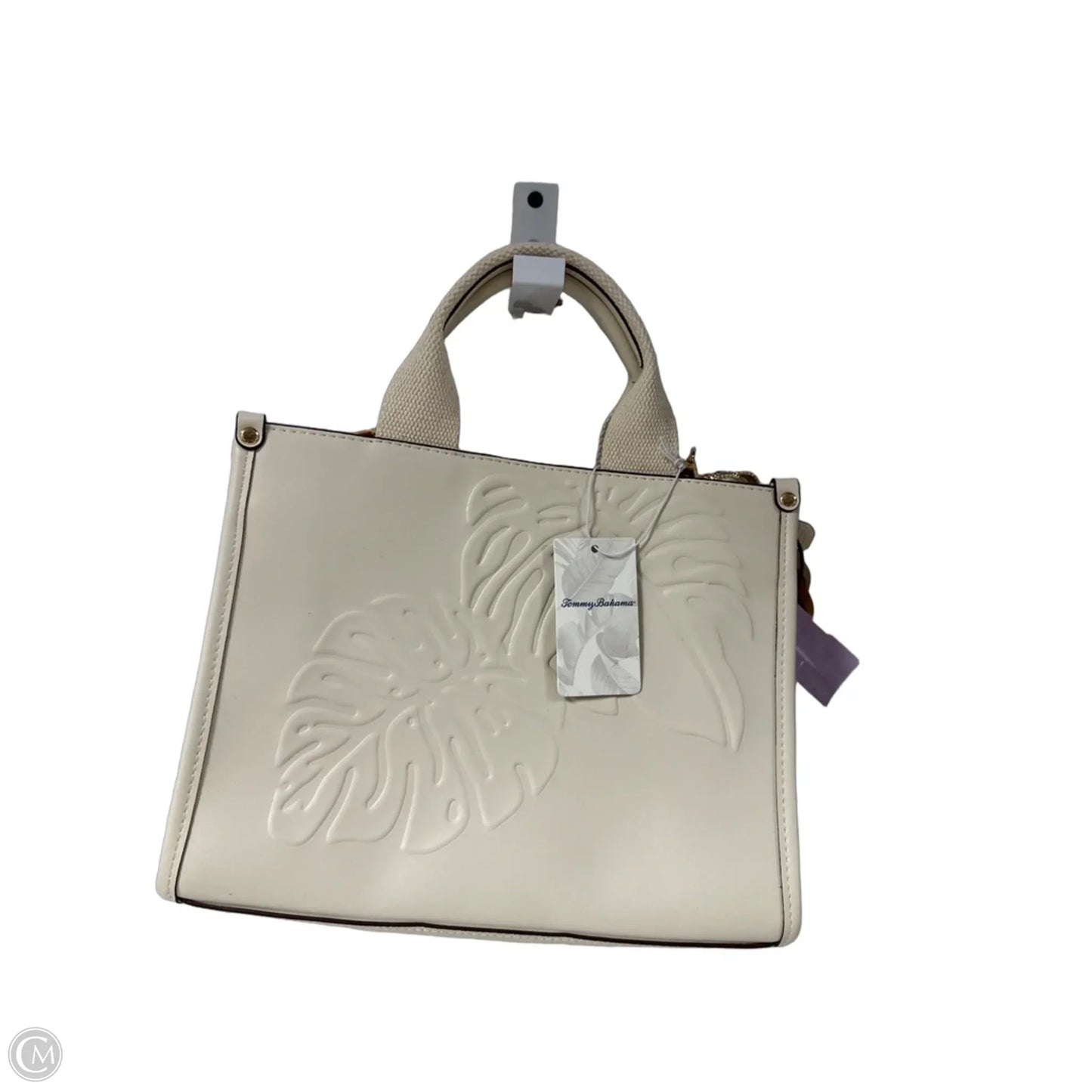 Handbag Leather By Tommy Bahama, Size: Medium