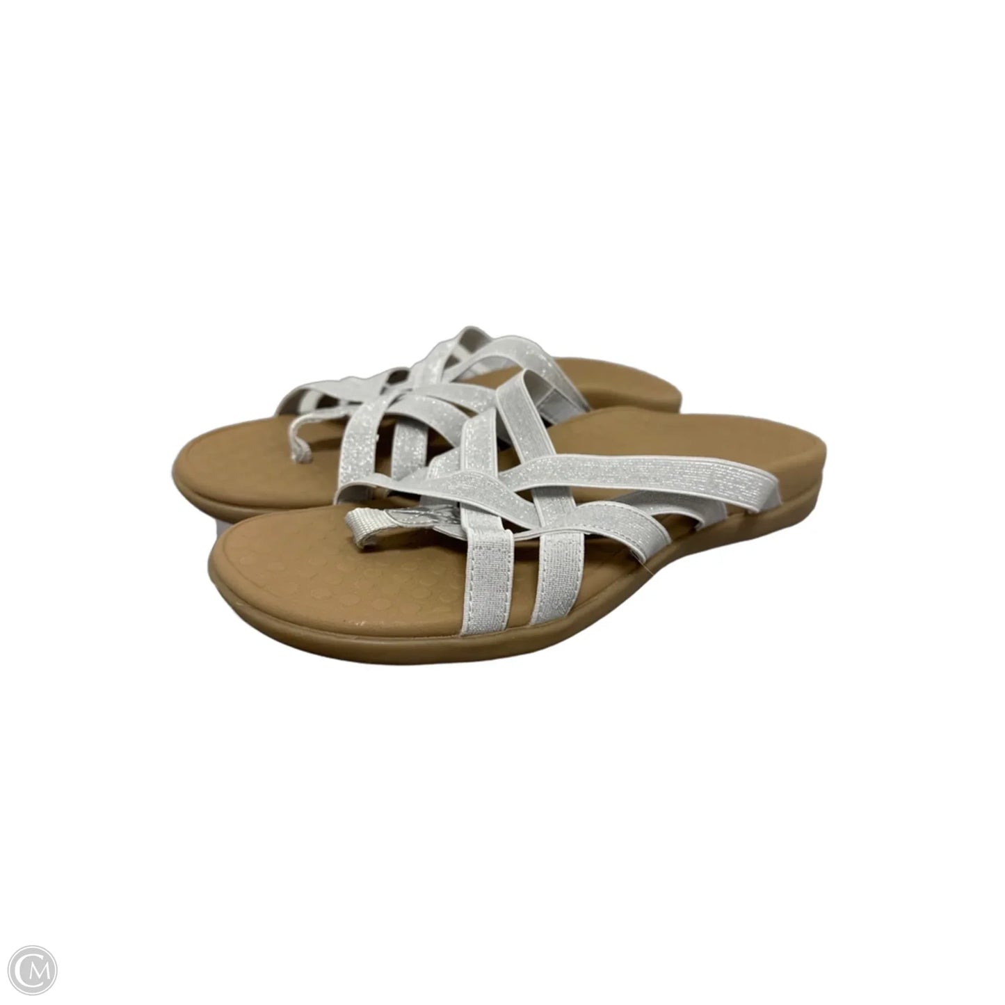 Sandals Flip Flops By Vionic In Silver, Size: 9