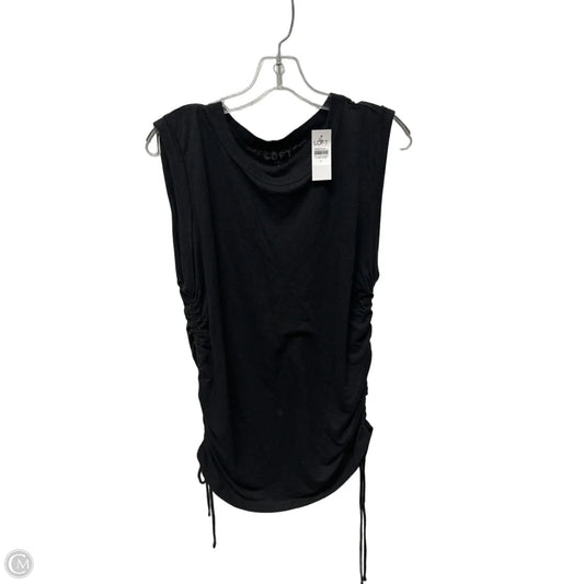 Top Sleeveless Basic By Loft In Black, Size: L
