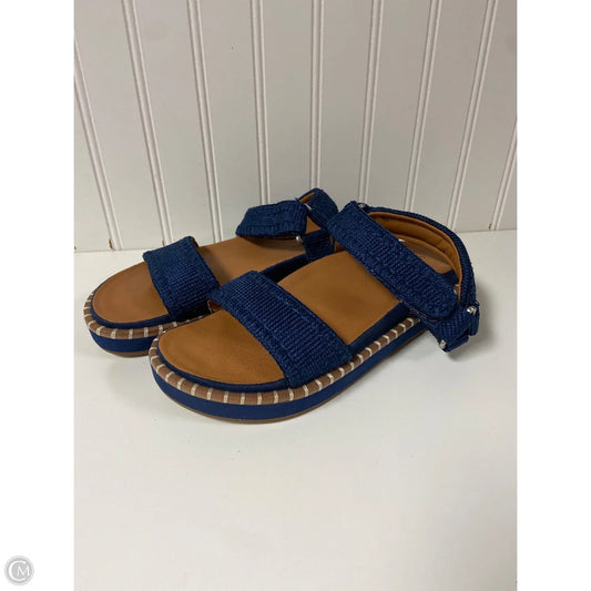 Sandals Flats By Lucky Brand In Blue, Size: 6.5