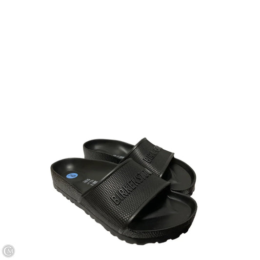 Sandals Flats By Birkenstock In Black, Size: 6