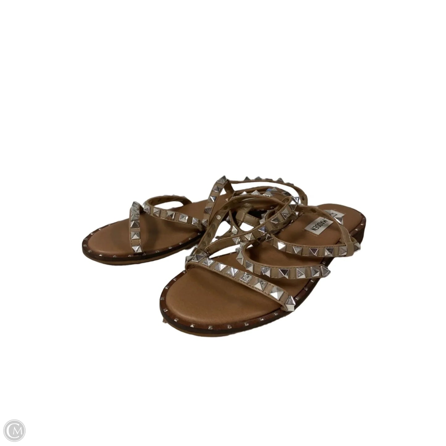 Sandals Flats By Steve Madden In Tan, Size: 6