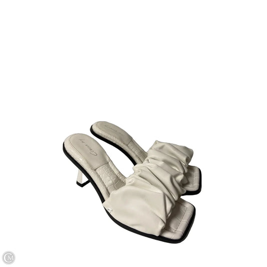 Sandals Heels Stiletto By Circus By Sam Edelman In White, Size: 7.5